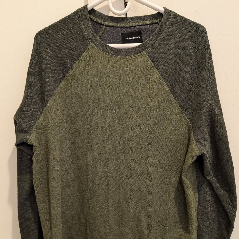 Lucky Brand double knit raglan long sleeve crew- unworn, washed once